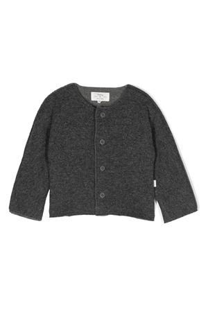 Dark grey wool blend cardigan TEDDY & MINOU KIDS | I23GD001M0133096